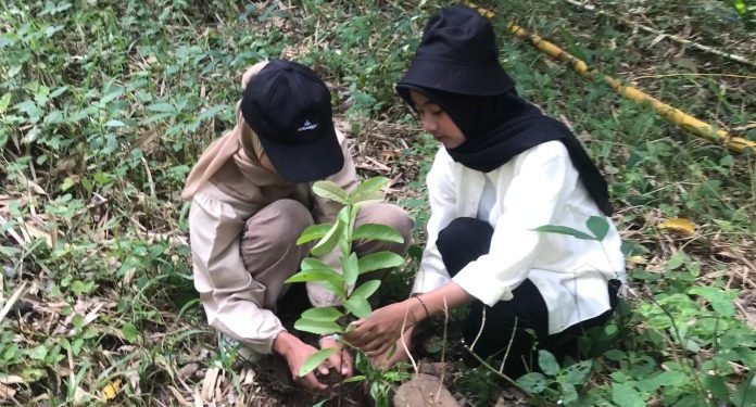 KSE Unila Berpartisipasi Dalam Penanaman Pohon Serentak se-Indonesia