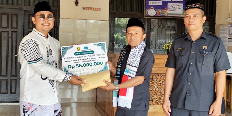 Peringati Maulid Nabi, SMP Al Kautsar Donasi Rp56 Juta Untuk Palestina