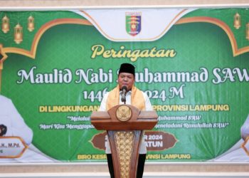 Maulid Nabi Pemprov Lampung, Dr. Mahmudin: “Cukup Rasulullah Teladan Kita”