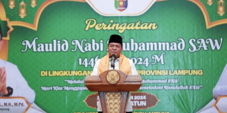 Maulid Nabi Pemprov Lampung, Dr. Mahmudin: “Cukup Rasulullah Teladan Kita”