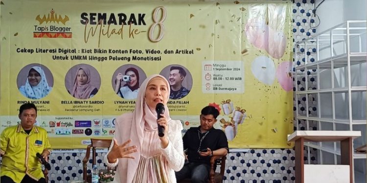 Milad ke-8 Tapis Blogger : Cakap Literasi Digital Dukung UMKM Lampung