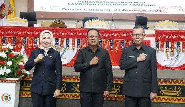 Paripurna DPRD Provinsi Lampung, Sekdaprov Sampaikan Target Asumsi Makro Pembangunan 