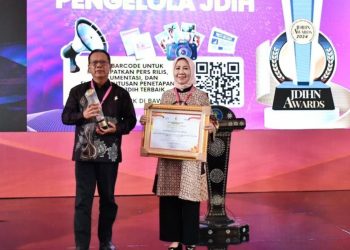 JDIH Sekretariat DPRD Lampung Kembali Raih Penghargaan Terbaik I Tingkat Nasional