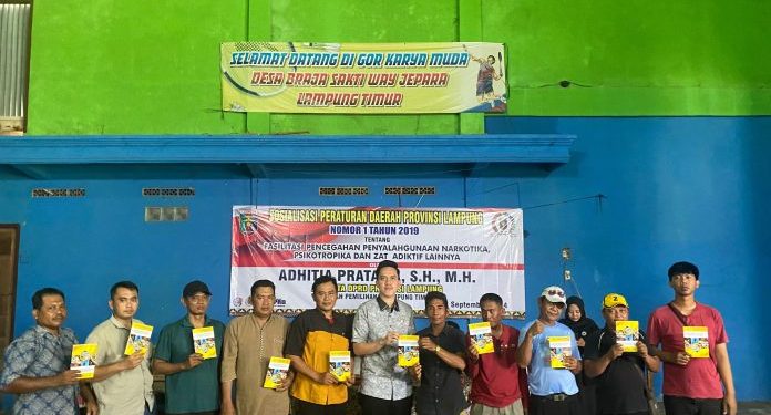 Politisi Golkar Adhitia Pratama Ajak Masyarakat Lamtim Perangi Narkoba