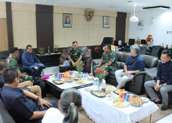 Kunjungi PTPN I Regional 7, Danbrigrif Siap Jaga Aset Negara