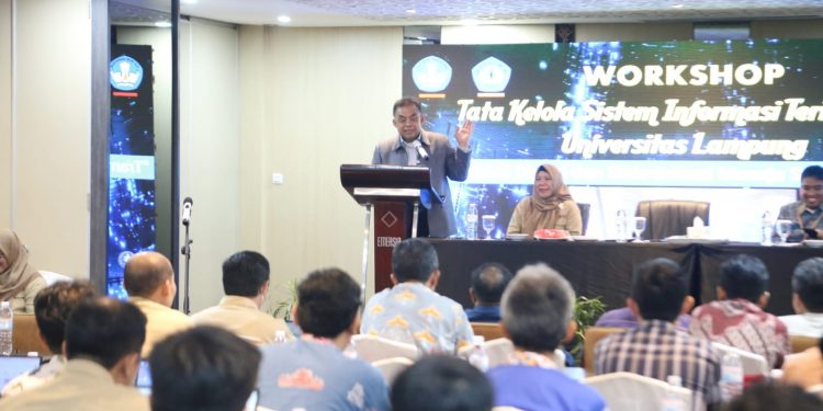 Unila Gelar Workshop Tata Kelola Sistem Informasi Terintegrasi Menuju Satu Data University
