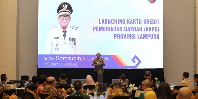 Pj. Gubernur Samsudin Luncurkan Kartu Kredit Pemerintah Daerah Provinsi Lampung