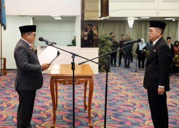 Pj. Gubernur Samsudin Lantik Fredy sebagai Pj. Sekda Provinsi Lampung