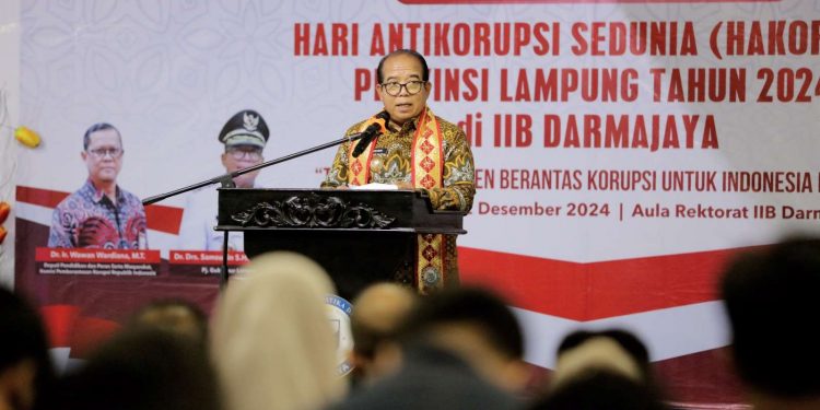 Buka Workshop , Pj. Gubernur Samsudin Bangkitkan Semangat Mahasiswa dalam Memberantas Korupsi