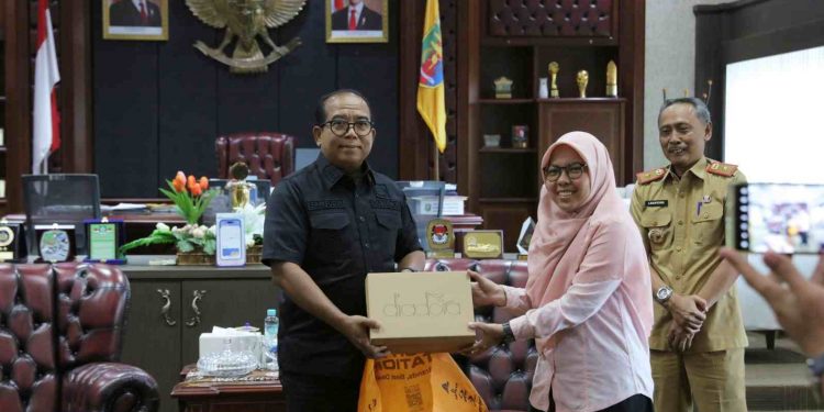Pj. Gubernur Samsudin Terima Kunjungan Silaturahmi Selviana  Pemenang GTTGN XXV 2024