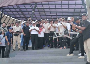 Perkuat Branding Wonderful Lampung, Pj. Gubernur Buka Kompetisi Drone di Kawasan Bakauheni Harbour City