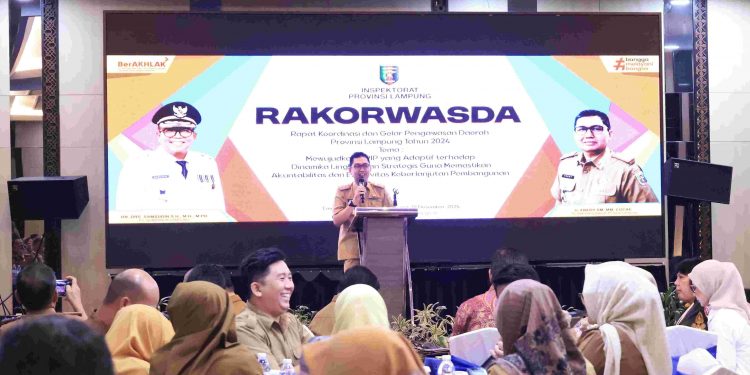Pj. Sekdaprov Lampung Membuka Gelar Pengawasan Daerah Provinsi Lampung Tahun 2024
