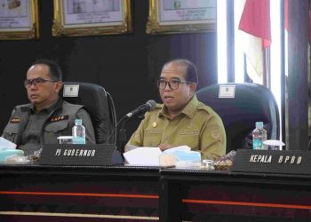 Pj. Gubernur Lampung Pimpin Rapat Koordinasi Penanganan Bencana