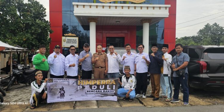 DPD Himperra Lampung Salurkan Bantuan Sembako untuk Korban Banjir