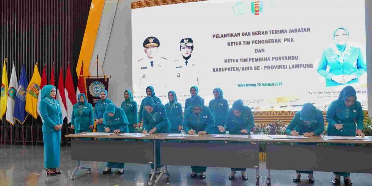 Purnama Wulan Sari Mirza Lantik 13 Ketua TP. PKK Kabupaten/Kota Periode 2025-2030