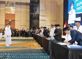 Gubernur  Rahmat Mirzani Djausal Resmi Terima Jabatan, Tekankan Kolaborasi  untuk Kemajuan Daerah