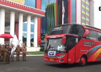 Pemkot Bandar Lampung Berangkatkan 600  Peserta Wisata Rohani ke Masjid Raya Al-Jabbar