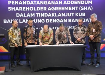 Pemprov Lampung Tanda Tangani Addendum Shareholder Agreement