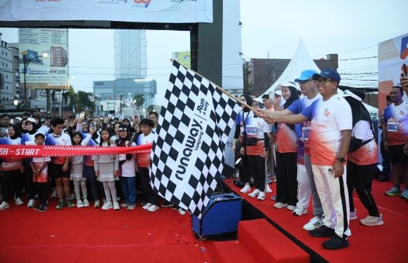 Pj. Gubernur Samsudin Lepas Ribuan Peserta Lomba Lari Bank Lampung Run 2025