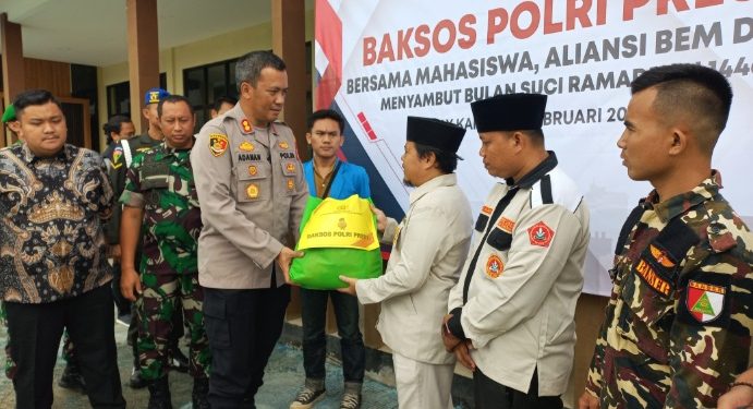 Sambut Bulan Suci Ramadhan, Polres Waykanan Bagikan 250 Paket Sembako