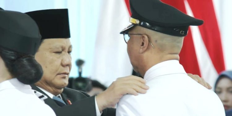 Presiden Prabowo Lantik Rahmat Mirzani Djausal dan Jihan Nurlela