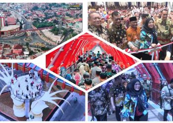 Resmikan JPO Siger Milenial, Walikota Eva Dwiana : Destinasi Wisata Terbaru Kota Bandar Lampung