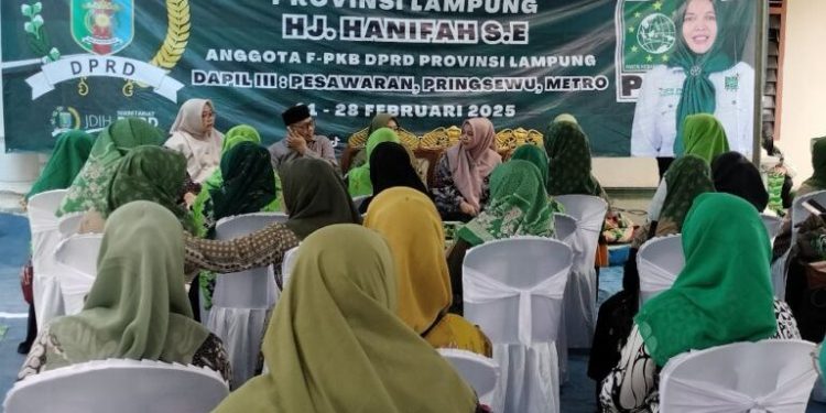 Reses Dewan, Muslimat NU Pesawaran Minta Pembinaan UMKM dan KWT