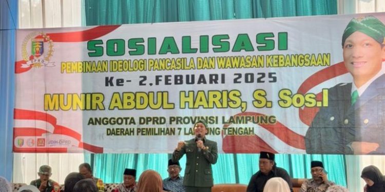 Politisi PKB Munir Abdul Haris Sosialisasikan Wawasan Kebangsaan di Lampung Tengah