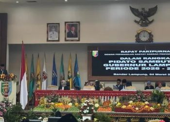 Rapat Paripurna, Gubernur Lampung Prioritaskan Pembangunan Infrastruktur dan Pemerataan Pendidikan