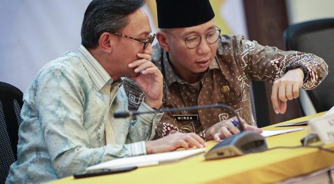 Gubernur Mirza Pimpin Rakor High Level Meeting TPID Bersama Kepala Perwakilan BI Provinsi Lampung