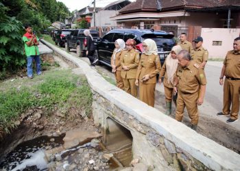 Wagub Jihan Nurlela Tinjau Dugaan Pencemaran Air Lindi dari TPA Bakung