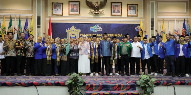 Wagub Jihan Nurlela Hadiri Pelantikan Pengurus Koordinator Cabang PMII Lampung  Tahun 2025