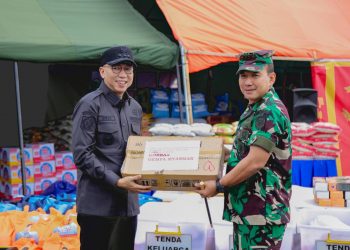 Pemprov Lampung dan Brigif 4 MAR/BS Salurkan Bantuan Kemanusiaan untuk Korban Gempa Myanmar