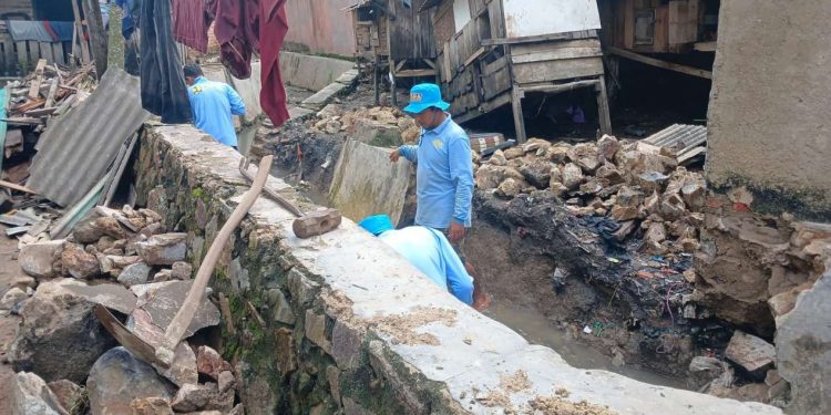 Gerak Cepat, Pemkot Perbaikan Talud Jebol di Kecamatan Sukabumi