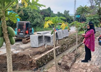 Cegah Banjir, Pemkot Bandar Lampung Pasang Box Culvert di Jalan Tirtayasa Sukabumi