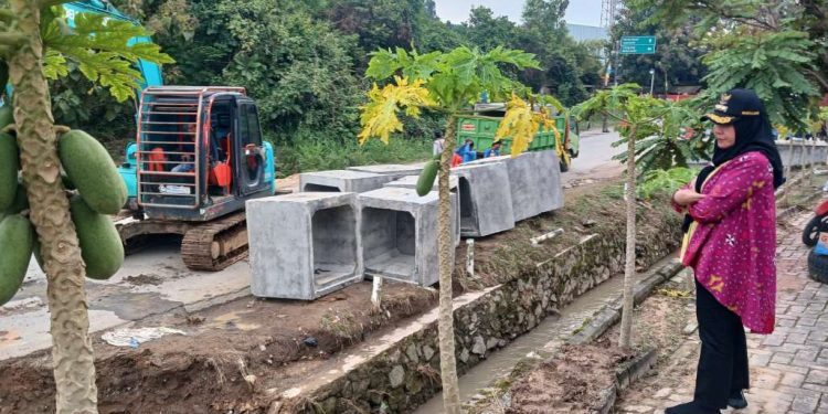 Cegah Banjir, Pemkot Bandar Lampung Pasang Box Culvert di Jalan Tirtayasa Sukabumi