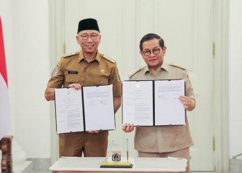 Gubernur Mirza dan Gubernur DKI Jakarta Pramono Anung Tandatangani Kerja Sama Antar Daerah