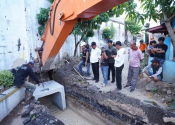 Atasi Banjir, Pemkot Bandar Lampung Buat Saluran Air Baru di Panjang Utara