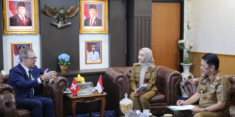 Dubes Swiss Sambangi Lampung, Bahas Kolaborasi Pertanian dan Energi Hijau