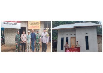 Kini, Keluarga Buruh Ini Punya Rumah Layak Berkat Gotong Royong TNI-Polri dan Warga