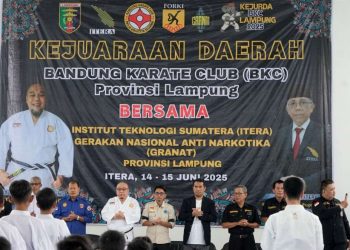 Itera Tuan Rumah Kejurda BKC 2025, 450 Atlet Karate Unjuk Ketangkasan