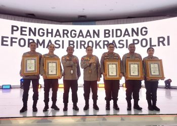 Lima Polres Polda Lampung Raih Penghargaan Kapolri Atas Pelayanan Prima dan Zona Integritas