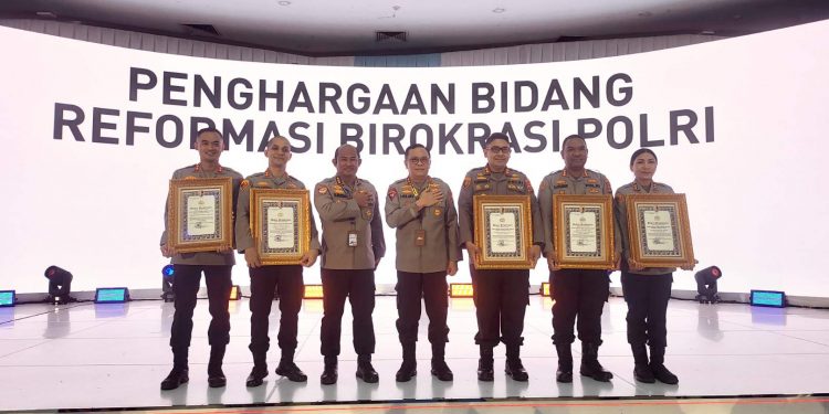 Lima Polres Polda Lampung Raih Penghargaan Kapolri Atas Pelayanan Prima dan Zona Integritas