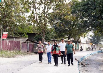 Jalan Teuku Cik Ditiro Bandar Lampung Segera Dicor Beton