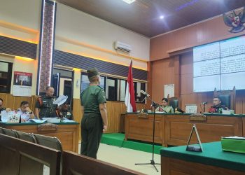 Sidang Perdana Dua Oknum TNI Penembak Tiga Polisi Digelar di Palembang