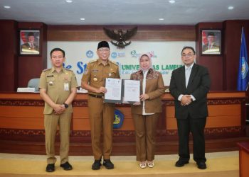 Gubernur Mirza dan Rektor Unila Teken MoU: Lampung Disiapkan Jadi Laboratorium Pembangunan Berbasis Ilmu