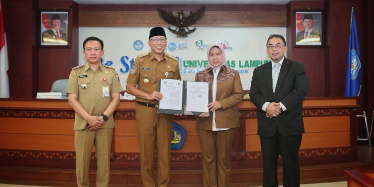 Gubernur Mirza dan Rektor Unila Teken MoU: Lampung Disiapkan Jadi Laboratorium Pembangunan Berbasis Ilmu