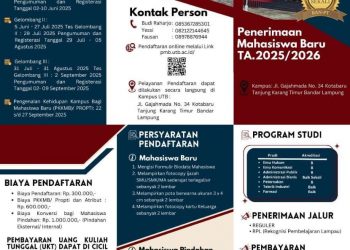 UTB Bandar Lampung Buka Penerimaan Mahasiswa Baru Tahun Akademik 2025/2026