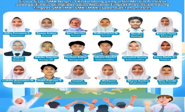 18 Siswa SMA N 1 Kedondong Tembus Finalis OSN 2025, Siap Harumkan Nama Pesawaran