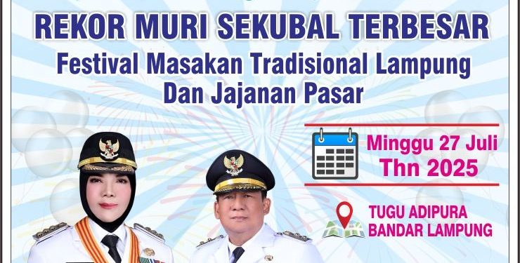 Pecahkan Rekor MURI, Pemkot Bandar Lampung Gelar Festival Sekubal Terbesar